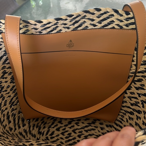 Mark Cross Arc Raffia Basket Tote NWOT - Picture 8 of 16